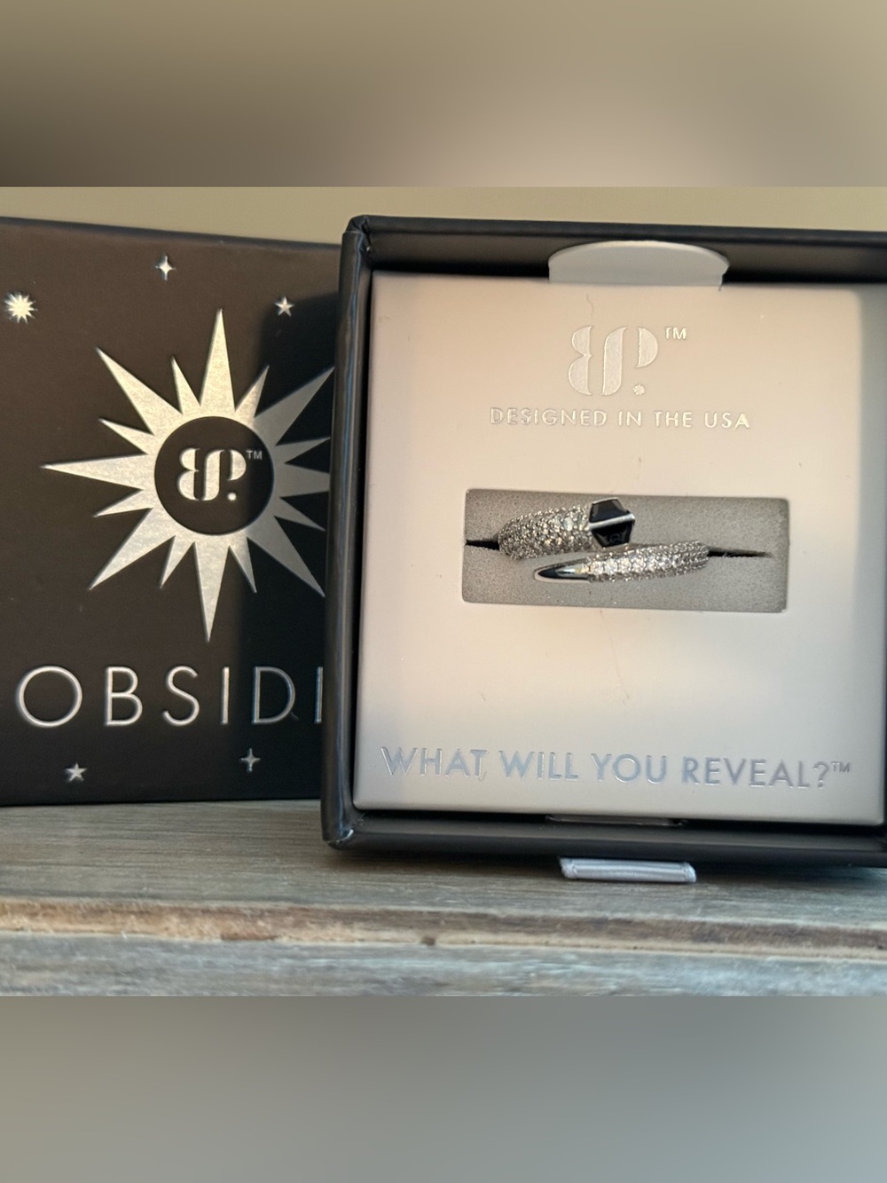 Bomb Party Obsidia Ring “The Refraction Ring” Size 7. Brand New!
